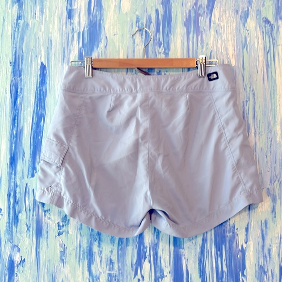 Vintage North Face Board Shorts Ice Blue WM S - Picture 2 of 6